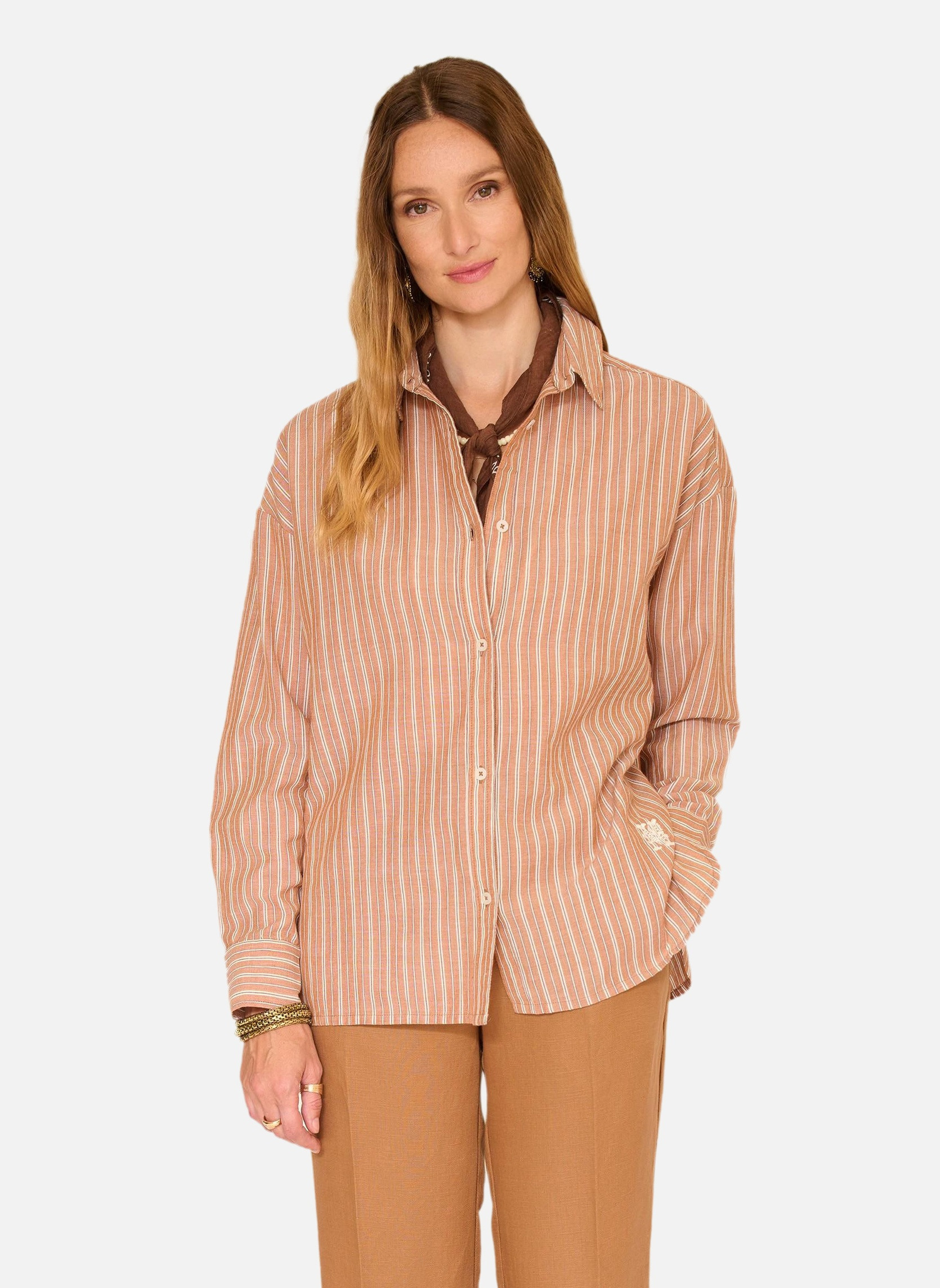 Chemises Chemise Cerone Nuts femme marron MKT Studio Chemises Chemise Cerone Nuts femme marron Marron