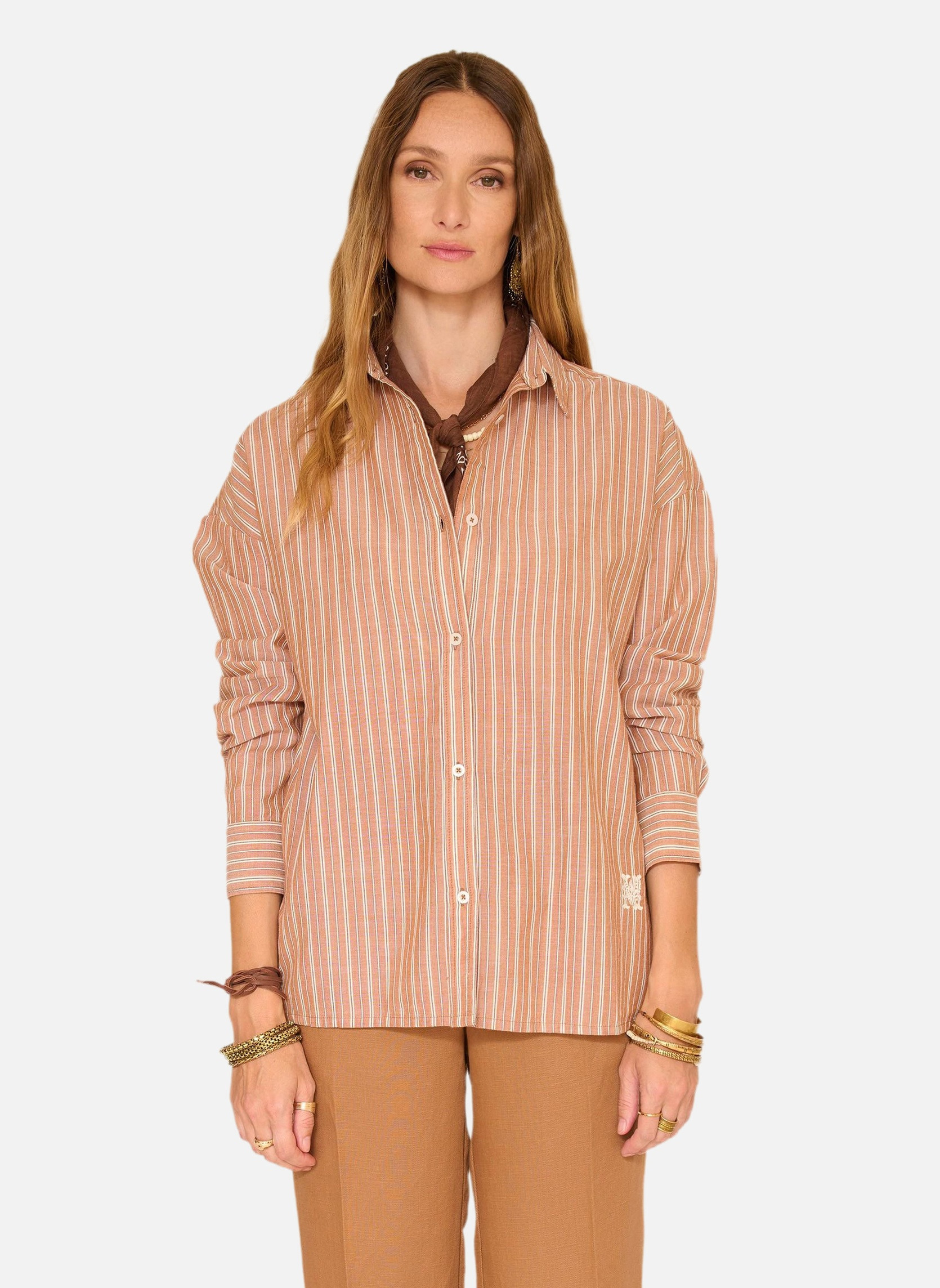 Chemises Chemise Cerone Nuts femme marron MKT Studio Chemises Chemise Cerone Nuts femme marron Marron