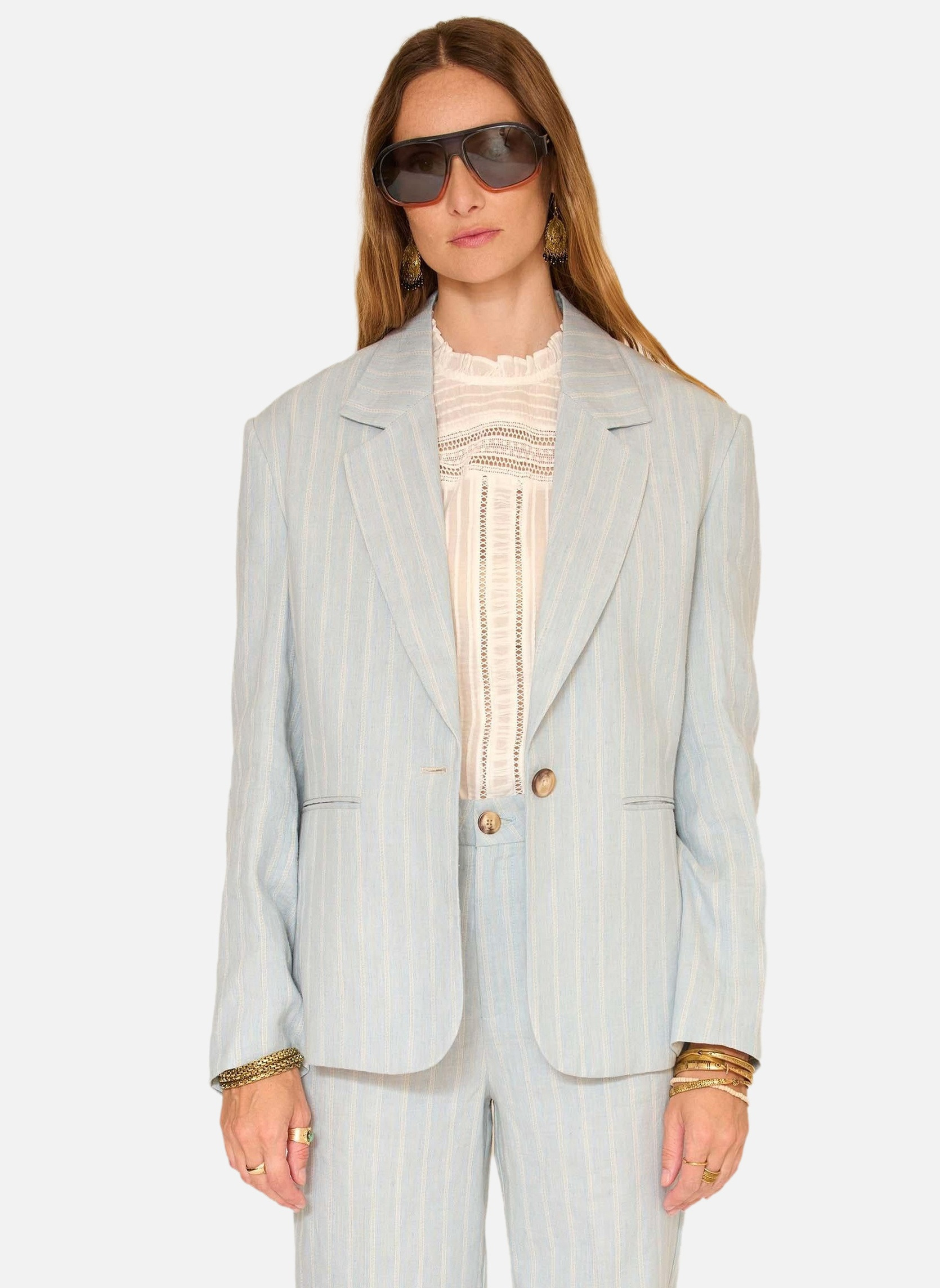 Vestes Veste Volcy Sky femme bleu MKT Studio Vestes Veste Volcy Sky femme bleu Bleu ciel