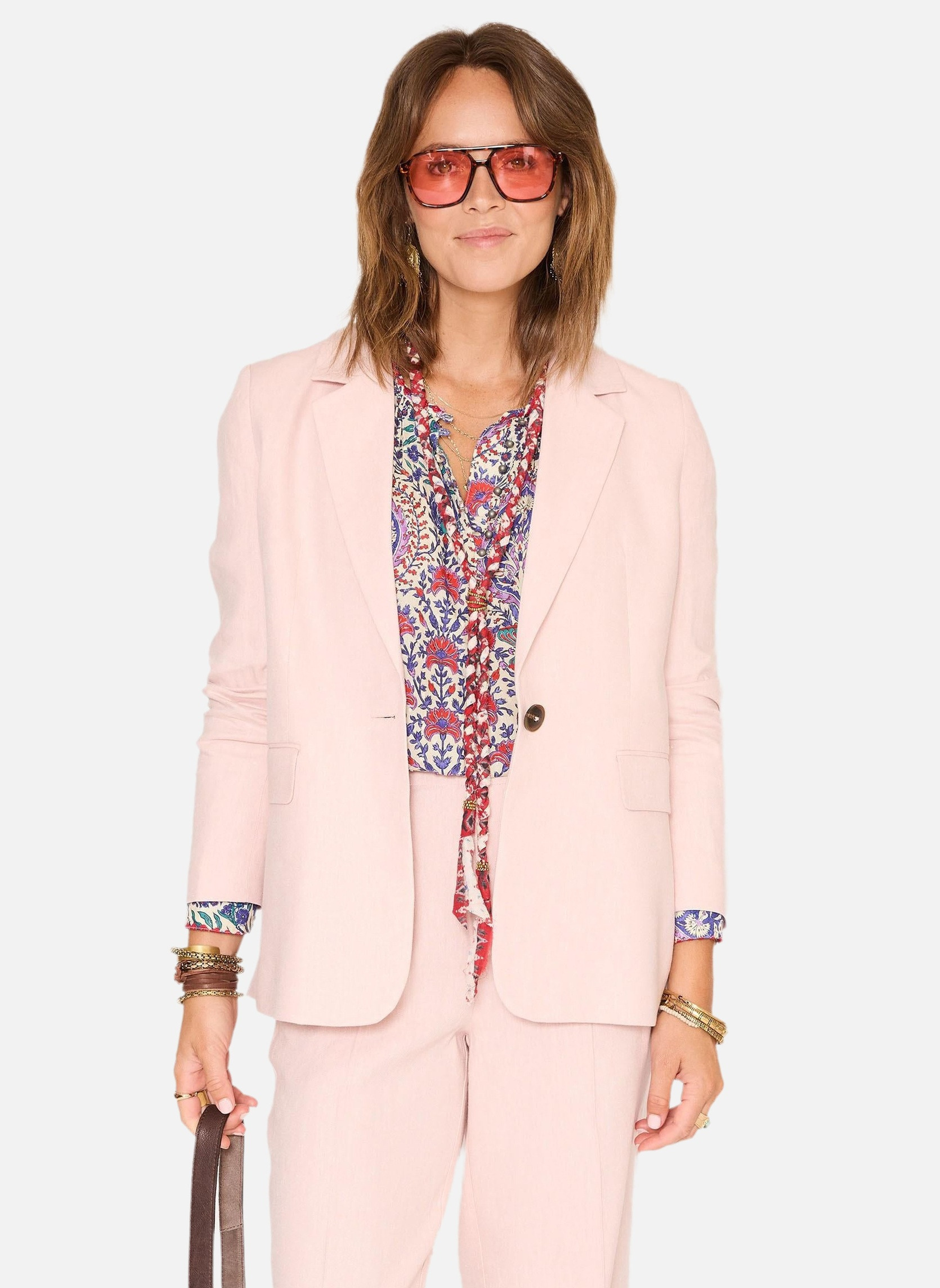 Vestes Veste Vibia Blush femme rose MKT Studio Vestes Veste Vibia Blush femme rose Rose pastel