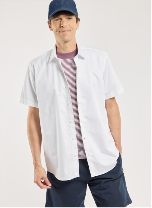 Armor Lux Chemises Chemise 40728 twill blanc homme blanc