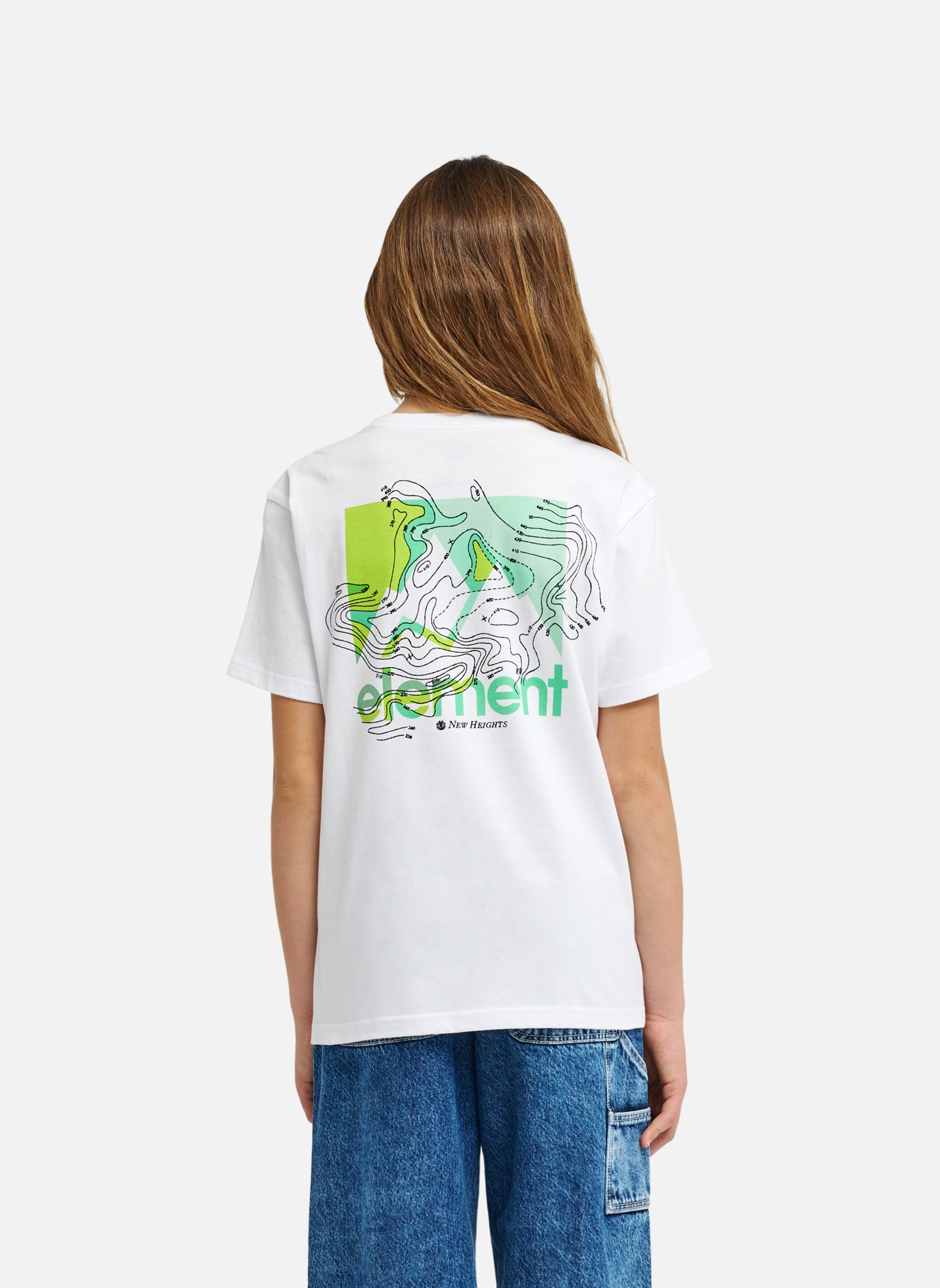 Tee-shirts New Heights garçon blanc Element Tee-shirts New Heights garçon blanc Blanc