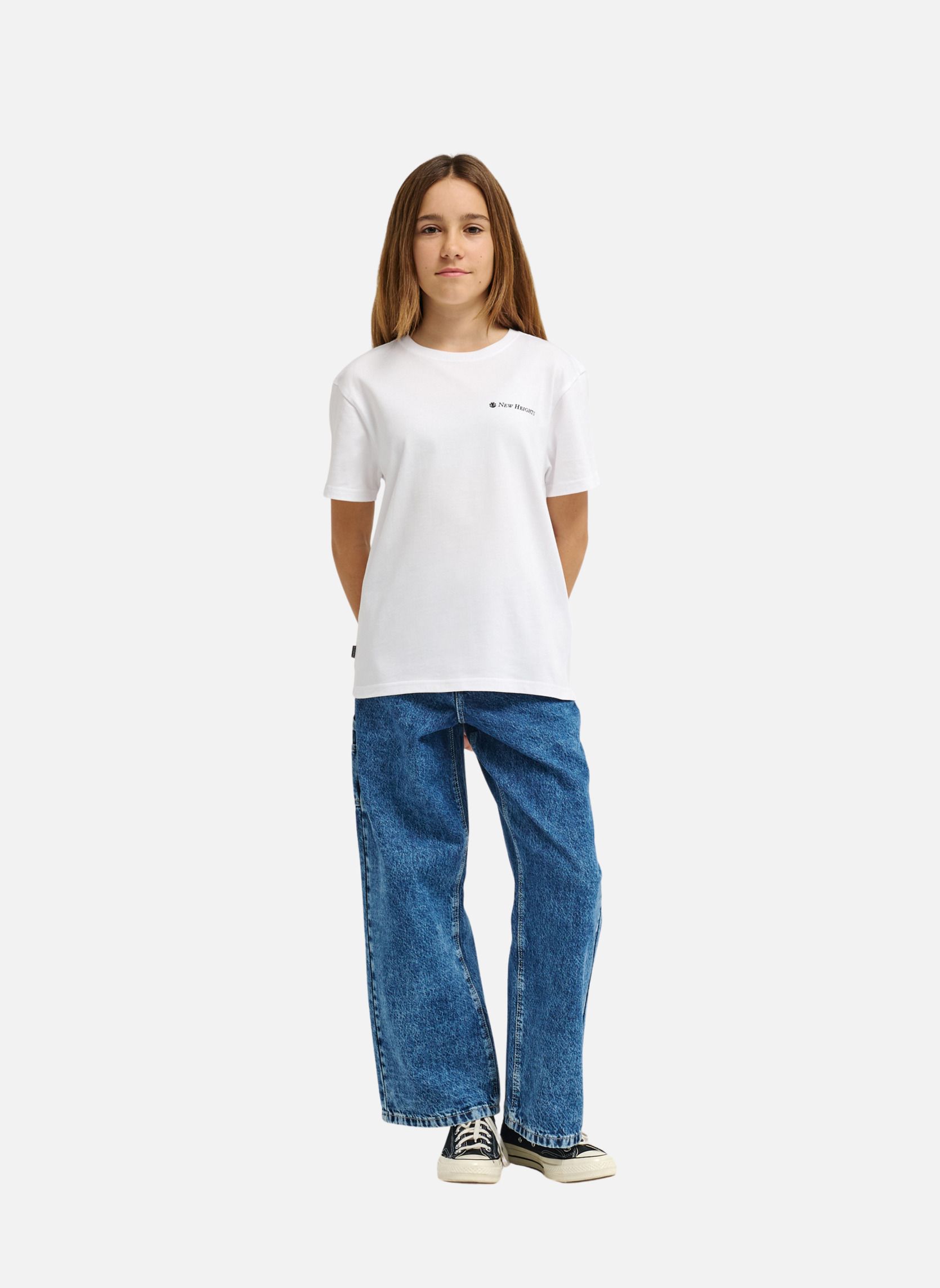 Tee-shirts New Heights garçon blanc Element Tee-shirts New Heights garçon blanc Blanc