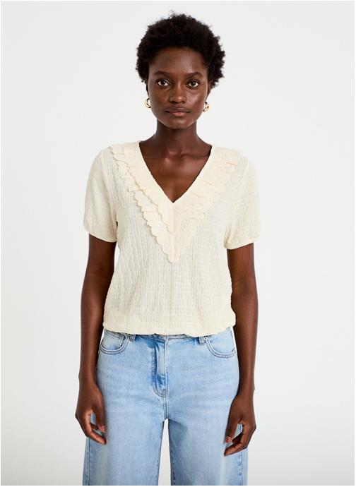 Cache Cache Tee-shirts KBLOUTROUSS femme blanc