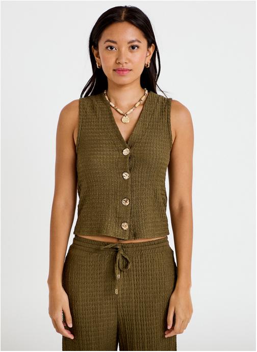 Cache Cache Débardeurs DGILBIJOU femme vert