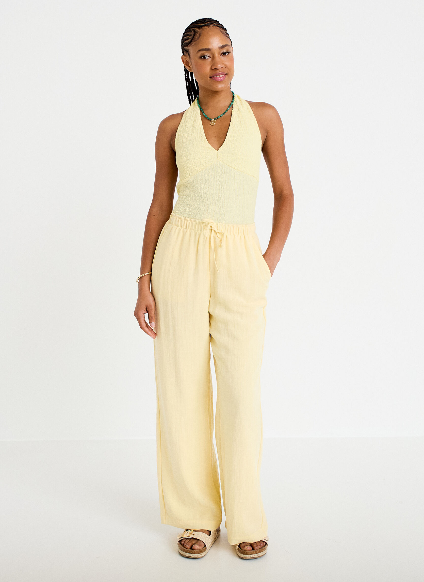 Débardeurs DRACHALTER femme jaune Cache Cache Débardeurs DRACHALTER femme jaune Jaune