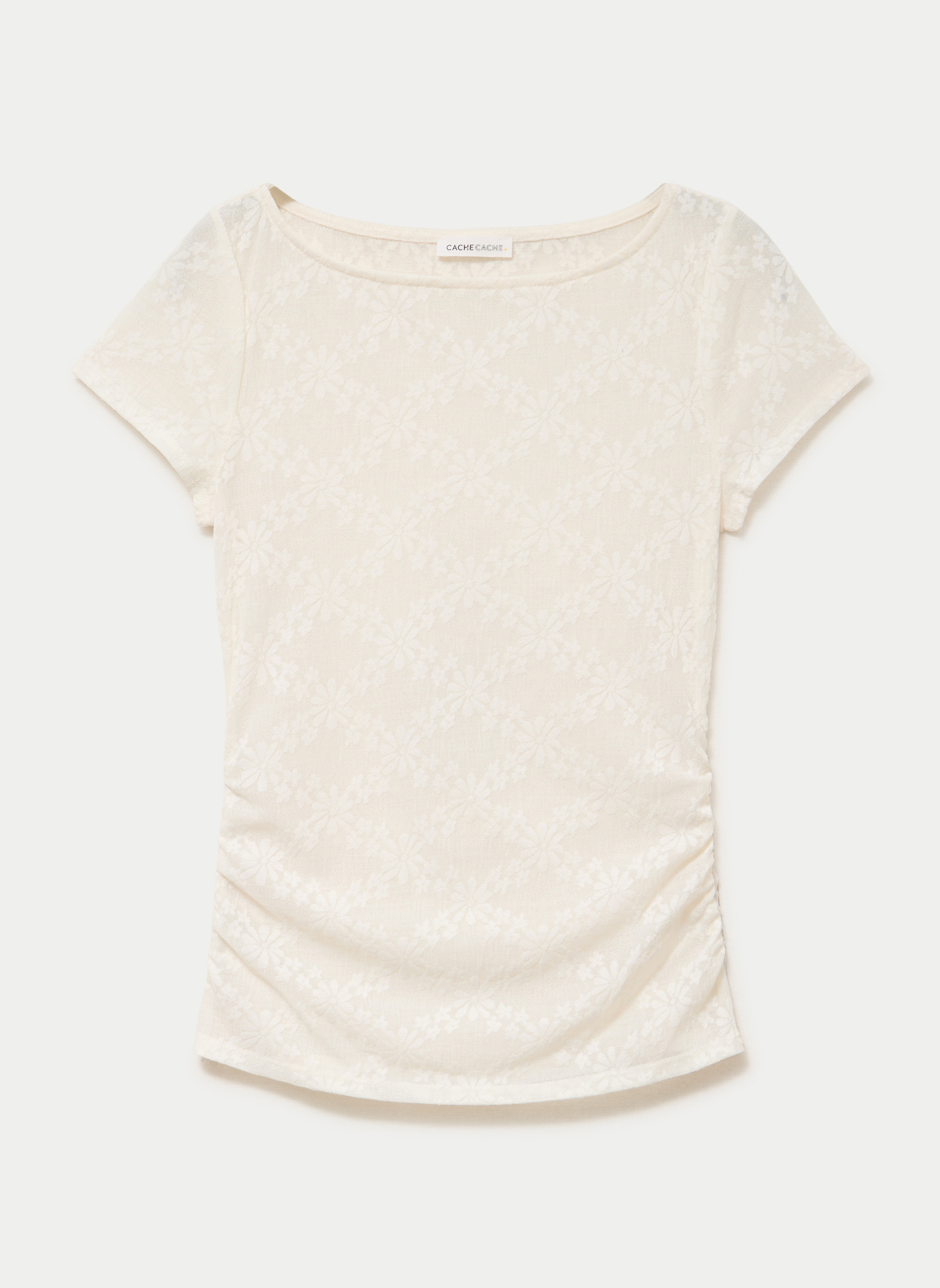 Tee-shirts KRESIDANSE femme blanc Cache Cache Tee-shirts KRESIDANSE femme blanc Blanc
