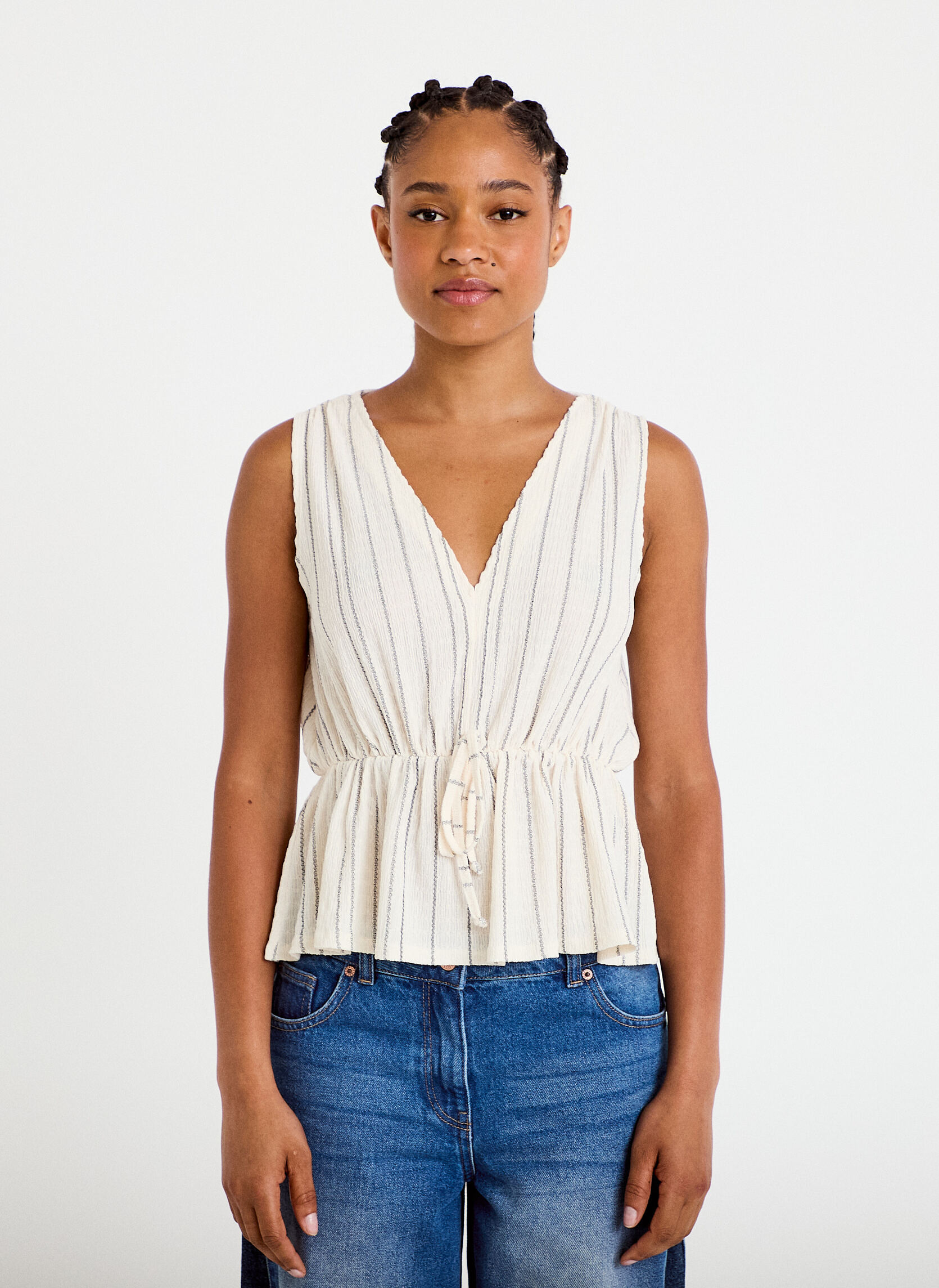 Débardeurs DRAYRACH femme blanc Cache Cache Débardeurs DRAYRACH femme blanc Blanc