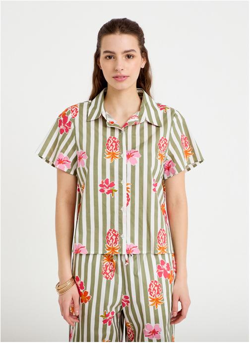 Cache Cache Chemises CHEMPOSTALE femme vert