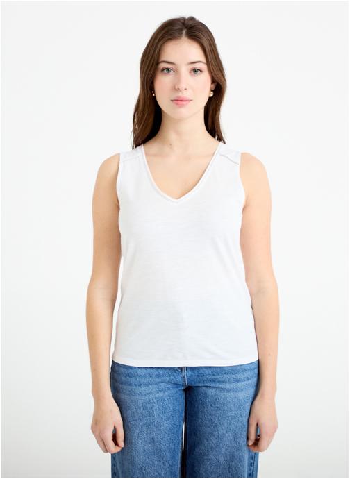 Cache Cache Débardeurs DPLUMSLUB femme blanc