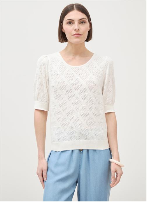 Bonobo Pulls FOLKROMAF femme blanc