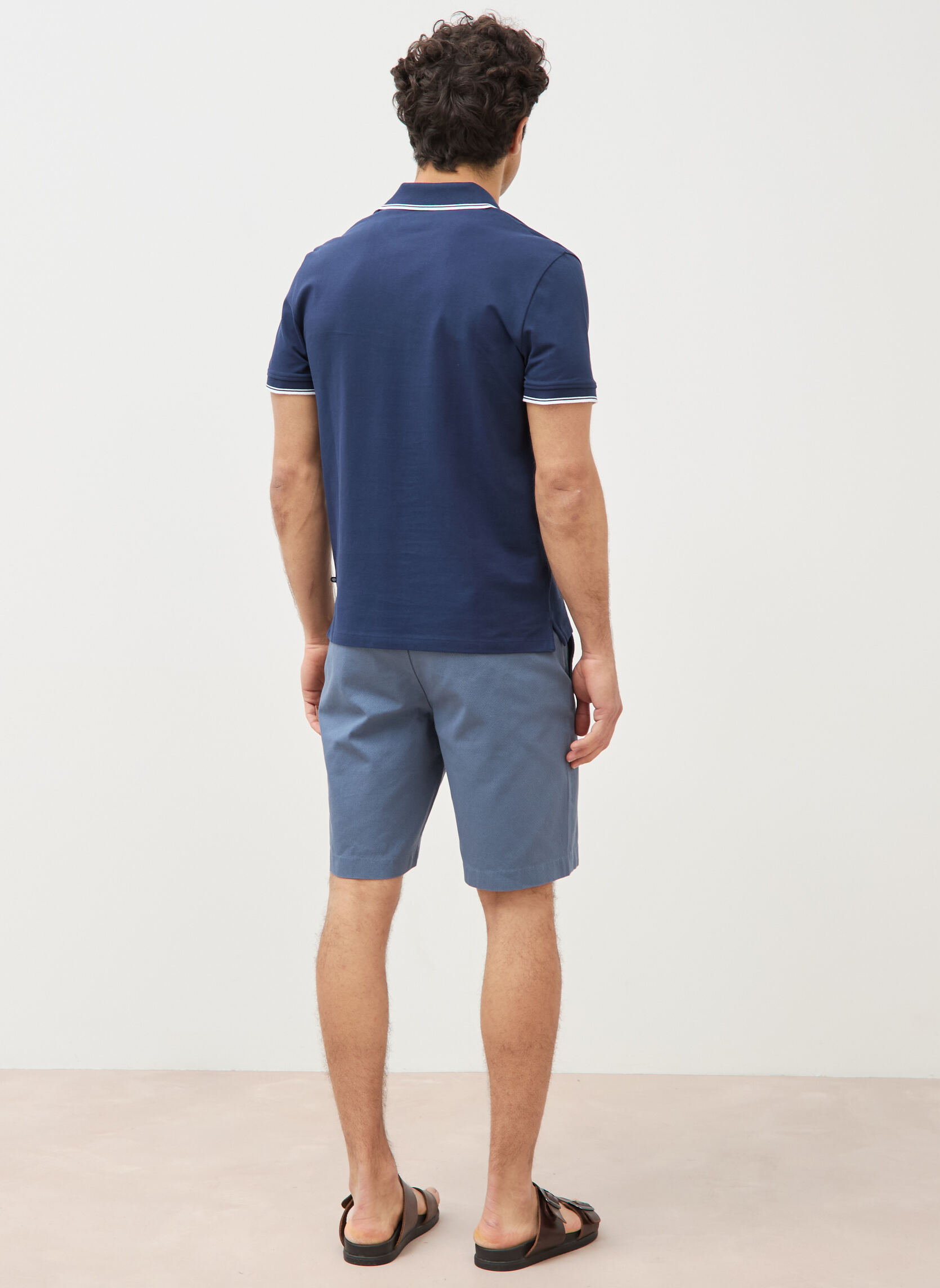 Polos POLUNI4H homme bleu Bonobo Polos POLUNI4H homme bleu Bleu marine