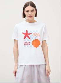 Tee-shirts CRUSTACOUF femme blanc Bonobo Tee-shirts CRUSTACOUF femme blanc Blanc