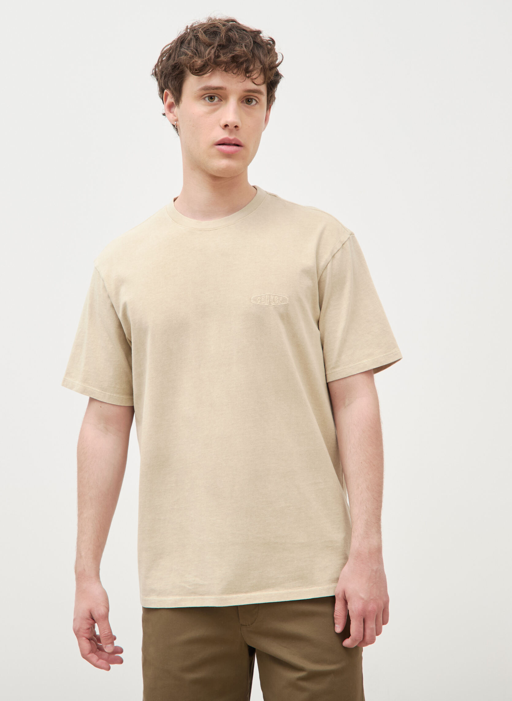Tee-shirts TEECRAFPRINH homme beige Bonobo Tee-shirts TEECRAFPRINH homme beige Beige