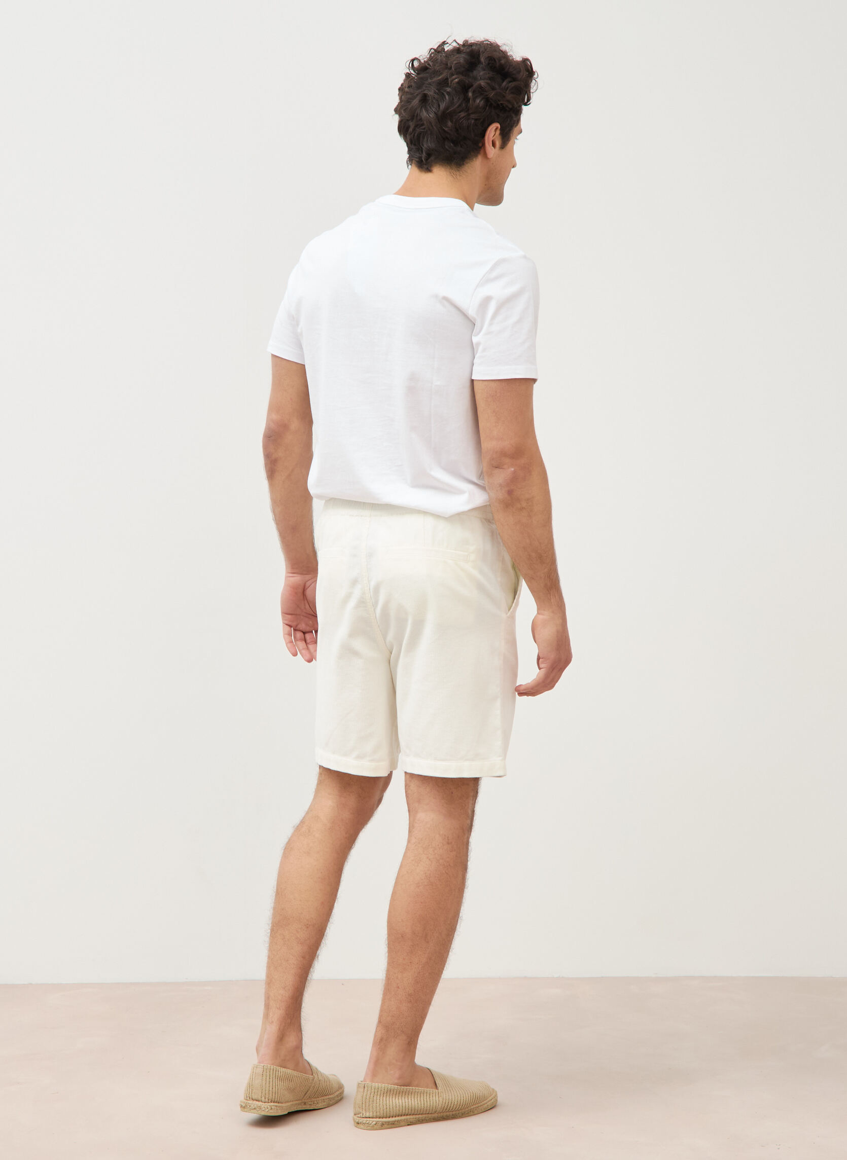 Bermudas Bermudas - BERMVELVETH homme blanc Bonobo Bermudas Bermudas - BERMVELVETH homme blanc Blanc
