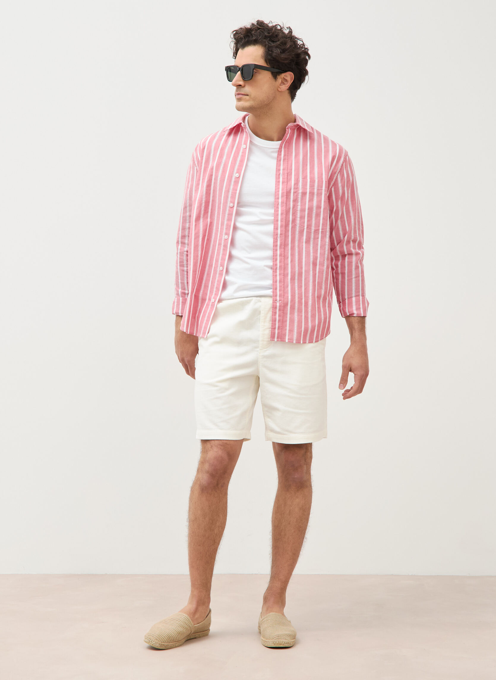 Bermudas Bermudas - BERMVELVETH homme blanc Bonobo Bermudas Bermudas - BERMVELVETH homme blanc Blanc