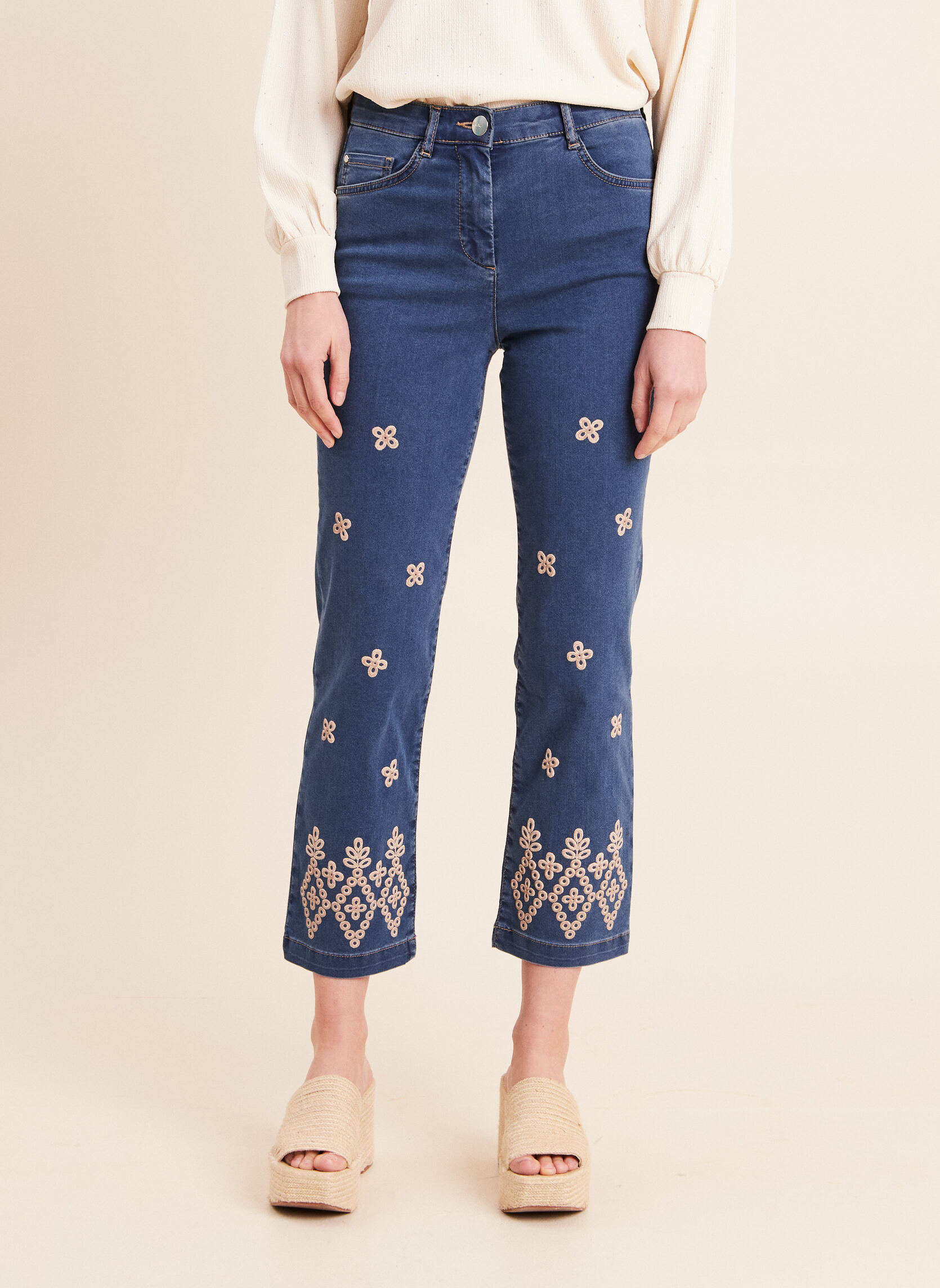 Pantalons droit PESUBLIMDPUF femme bleu Bréal Pantalons droit PESUBLIMDPUF femme bleu Bleu