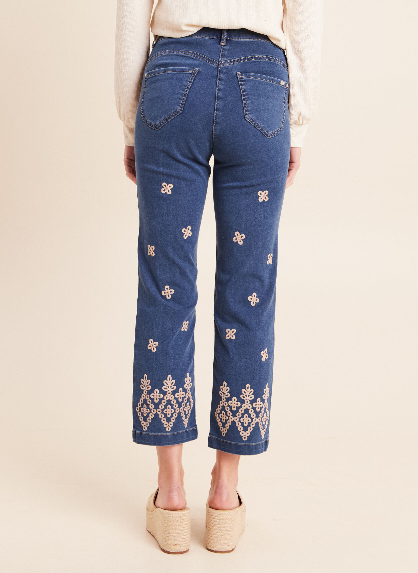 Pantalons droit PESUBLIMDPUF femme bleu Bréal Pantalons droit PESUBLIMDPUF femme bleu Bleu