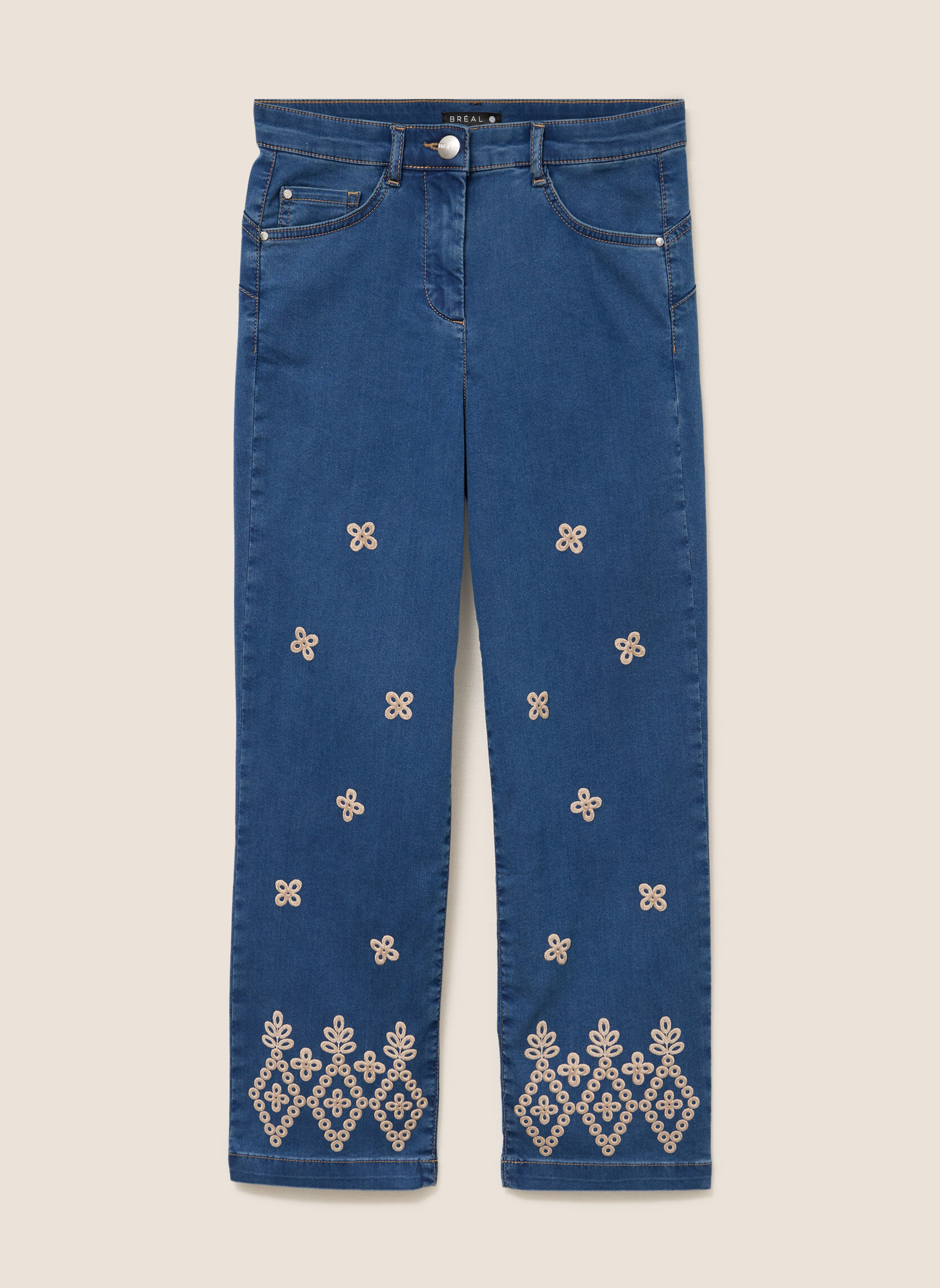 Pantalons droit PESUBLIMDPUF femme bleu Bréal Pantalons droit PESUBLIMDPUF femme bleu Bleu