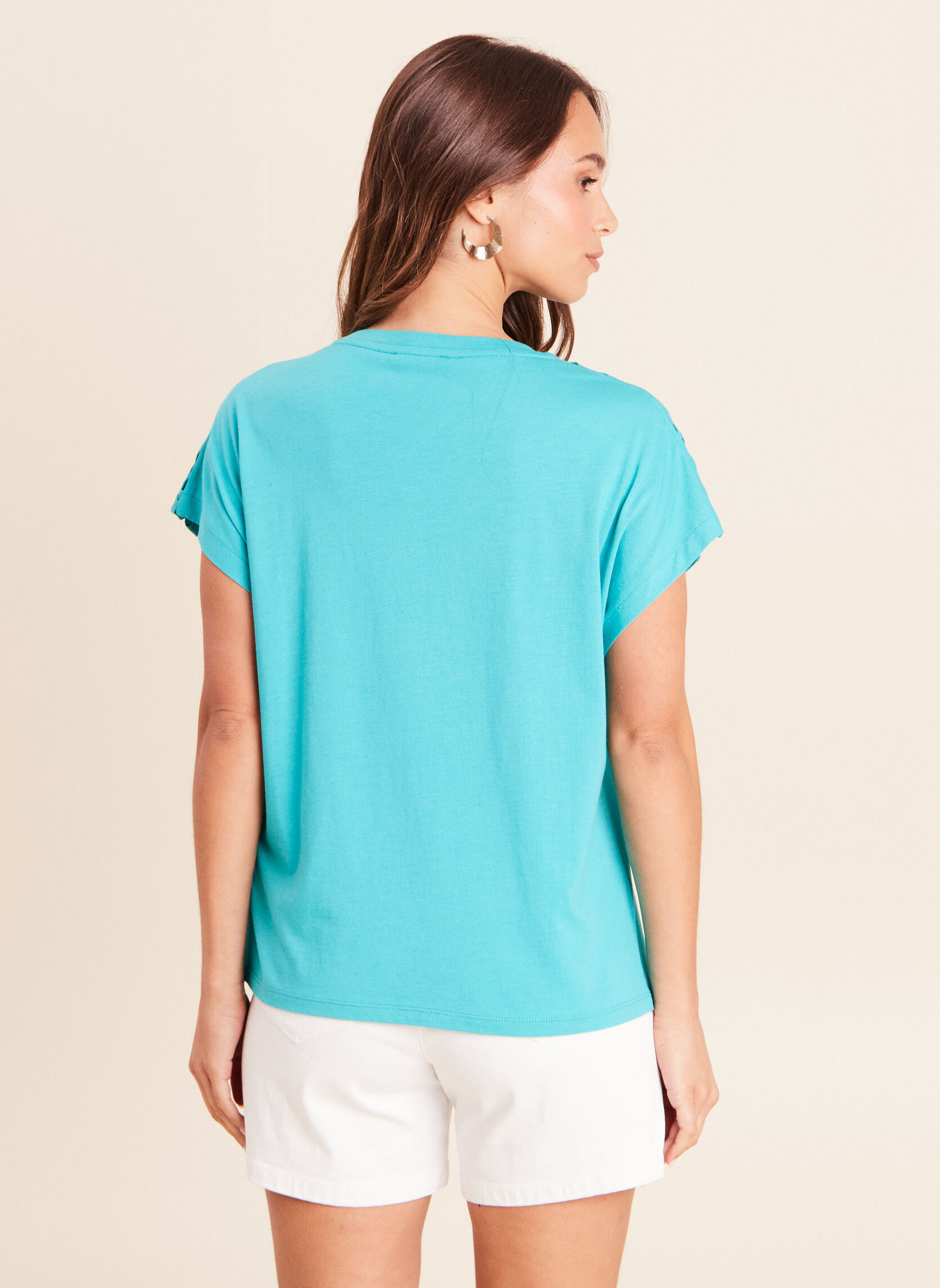 Tee-shirts TIWAVY femme bleu Bréal Tee-shirts TIWAVY femme bleu Turquoise