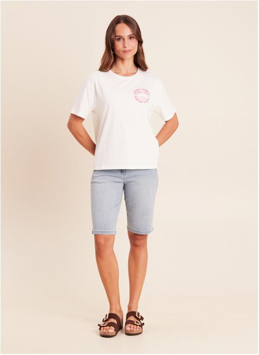 Bréal Tee-shirts TEPARADISE femme blanc