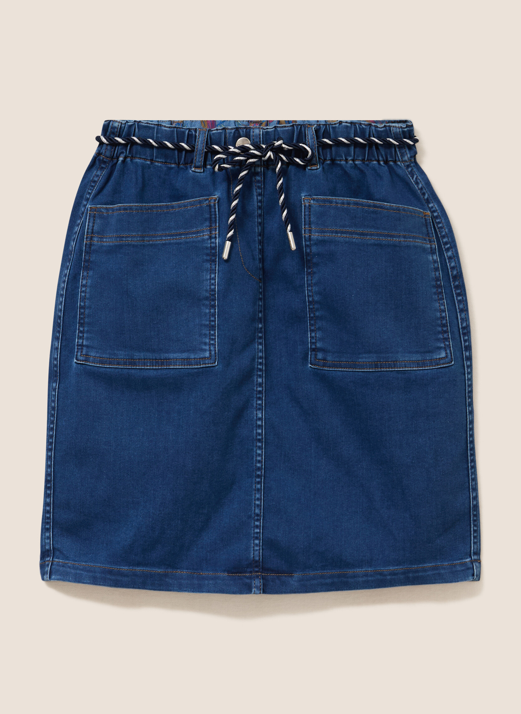 Jupes mi-longues JEREVERBATJ femme bleu Bréal Jupes mi-longues JEREVERBATJ femme bleu Bleu