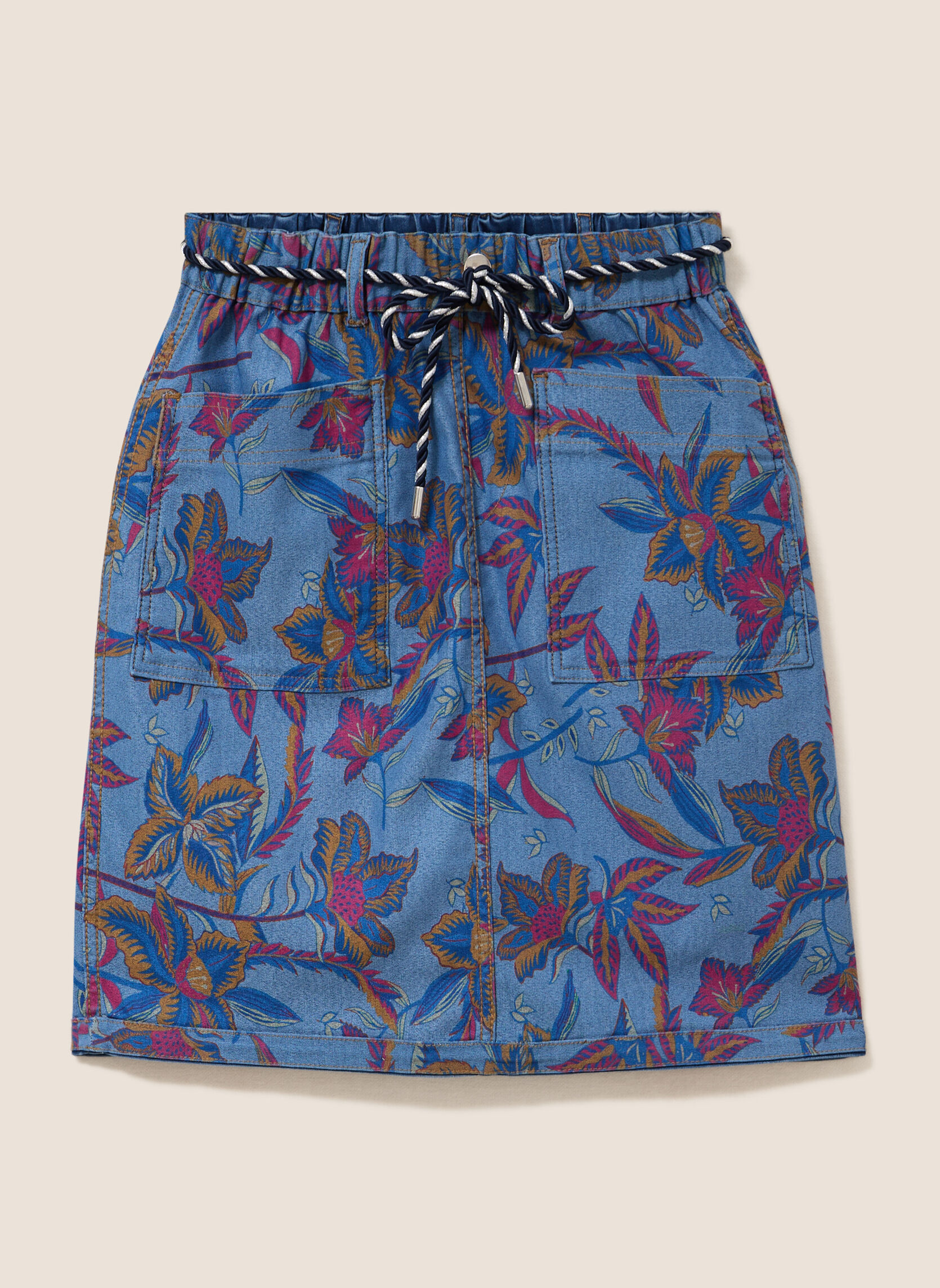 Jupes mi-longues JEREVERBATJ femme bleu Bréal Jupes mi-longues JEREVERBATJ femme bleu Bleu