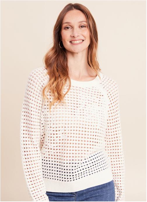 Bréal Pulls MIFUSION femme blanc