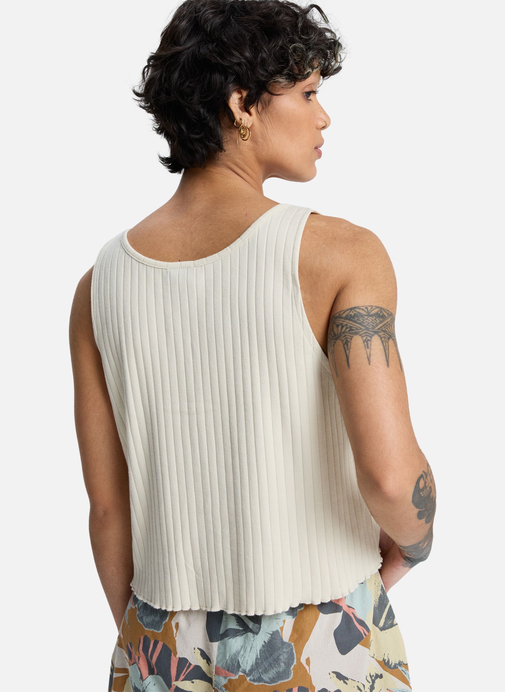 Débardeurs Burt femme blanc Quiksilver Débardeurs Burt femme blanc Blanc