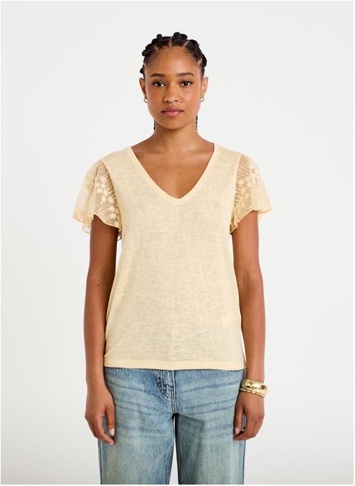 Cache Cache Tee-shirts KLINDENTEL femme beige