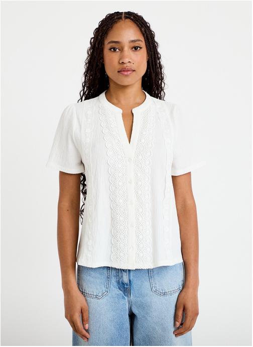 Cache Cache Tee-shirts KBLOUTAPE femme blanc