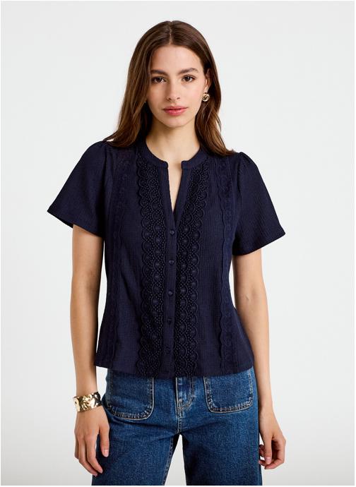 Cache Cache Tee-shirts KBLOUTAPE femme bleu