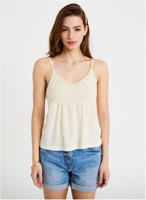 Cache Cache Débardeurs DBIMAC femme beige