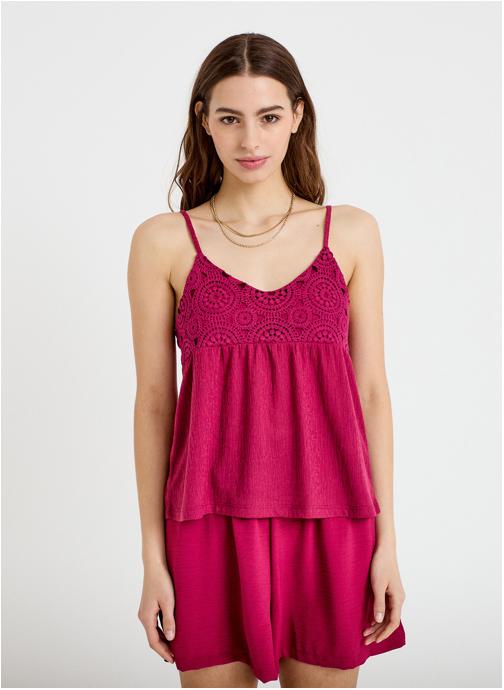 Cache Cache Débardeurs DBIMAC femme rouge