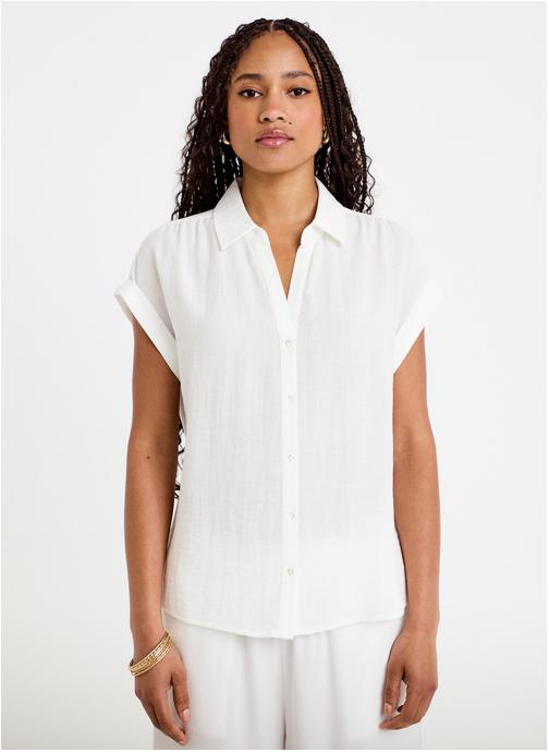 Cache Cache Blouses BLOUBASICO femme blanc