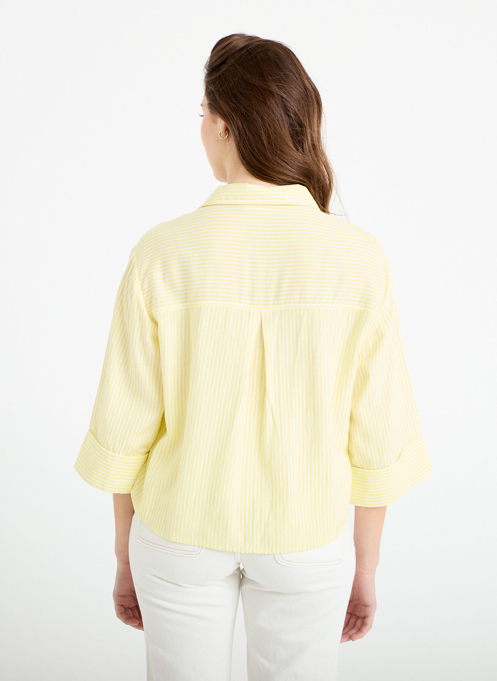 Chemises CHERAYSTRIPE femme jaune Cache Cache Chemises CHERAYSTRIPE femme jaune Jaune
