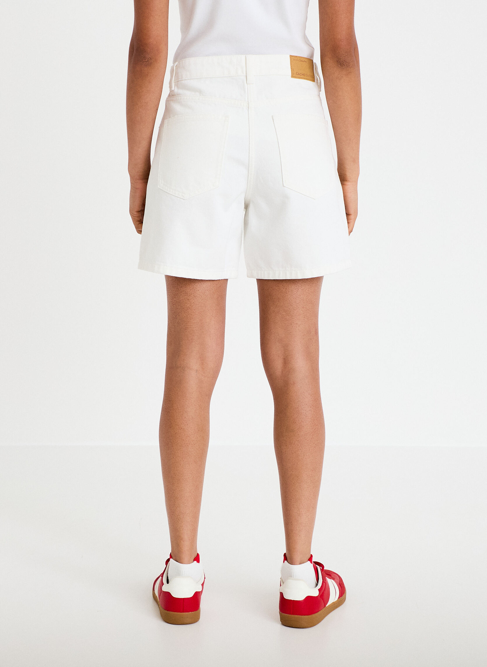 Shorts BERMUSHORT femme blanc Cache Cache Shorts BERMUSHORT femme blanc Blanc