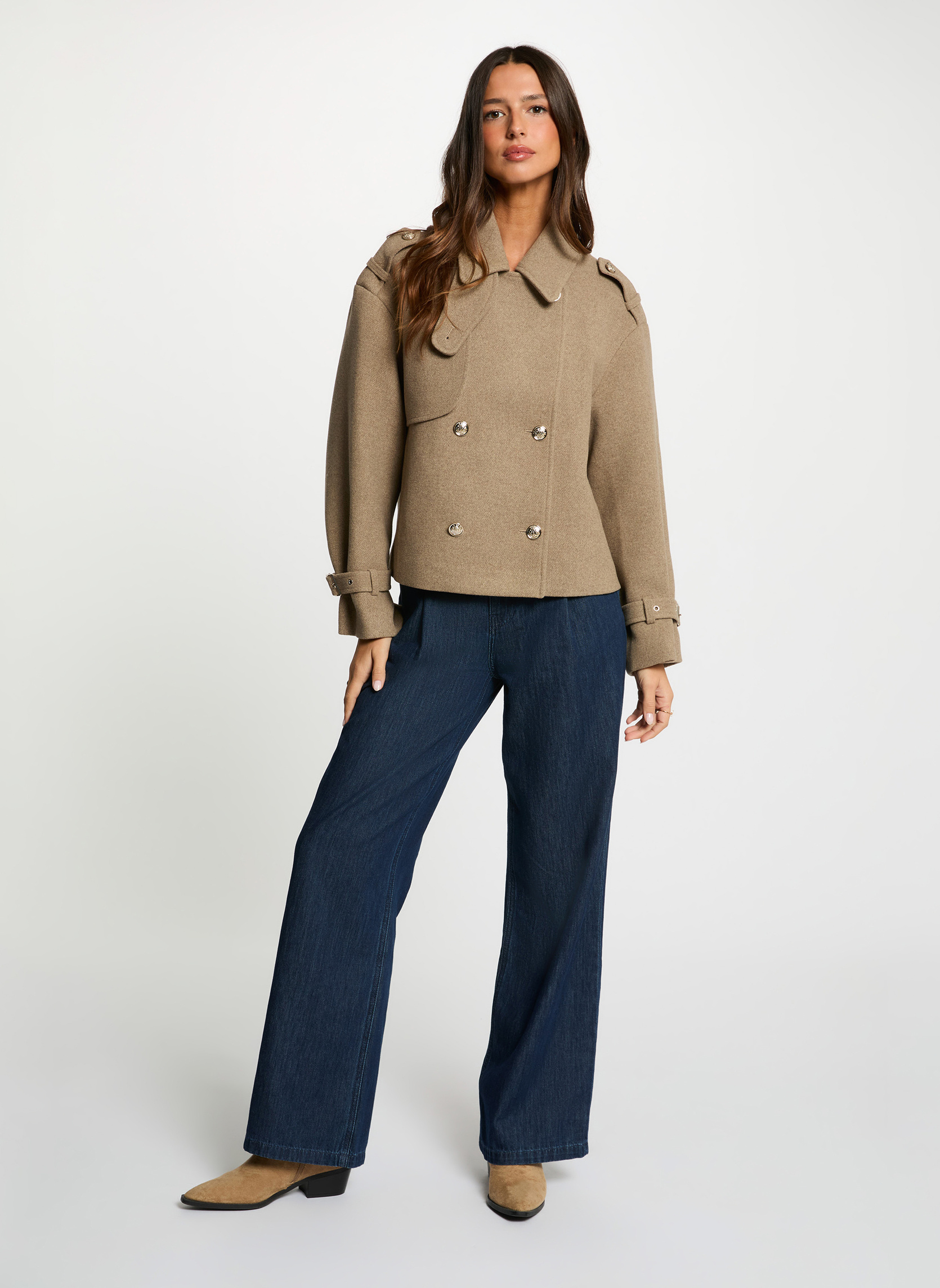 Manteaux classiques 261-GOYAM femme beige Morgan Manteaux classiques 261-GOYAM femme beige Beige