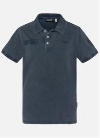 Polos Polo coton droit - Pssitka homme bleu Schott Polos Polo coton droit - Pssitka homme bleu Bleu