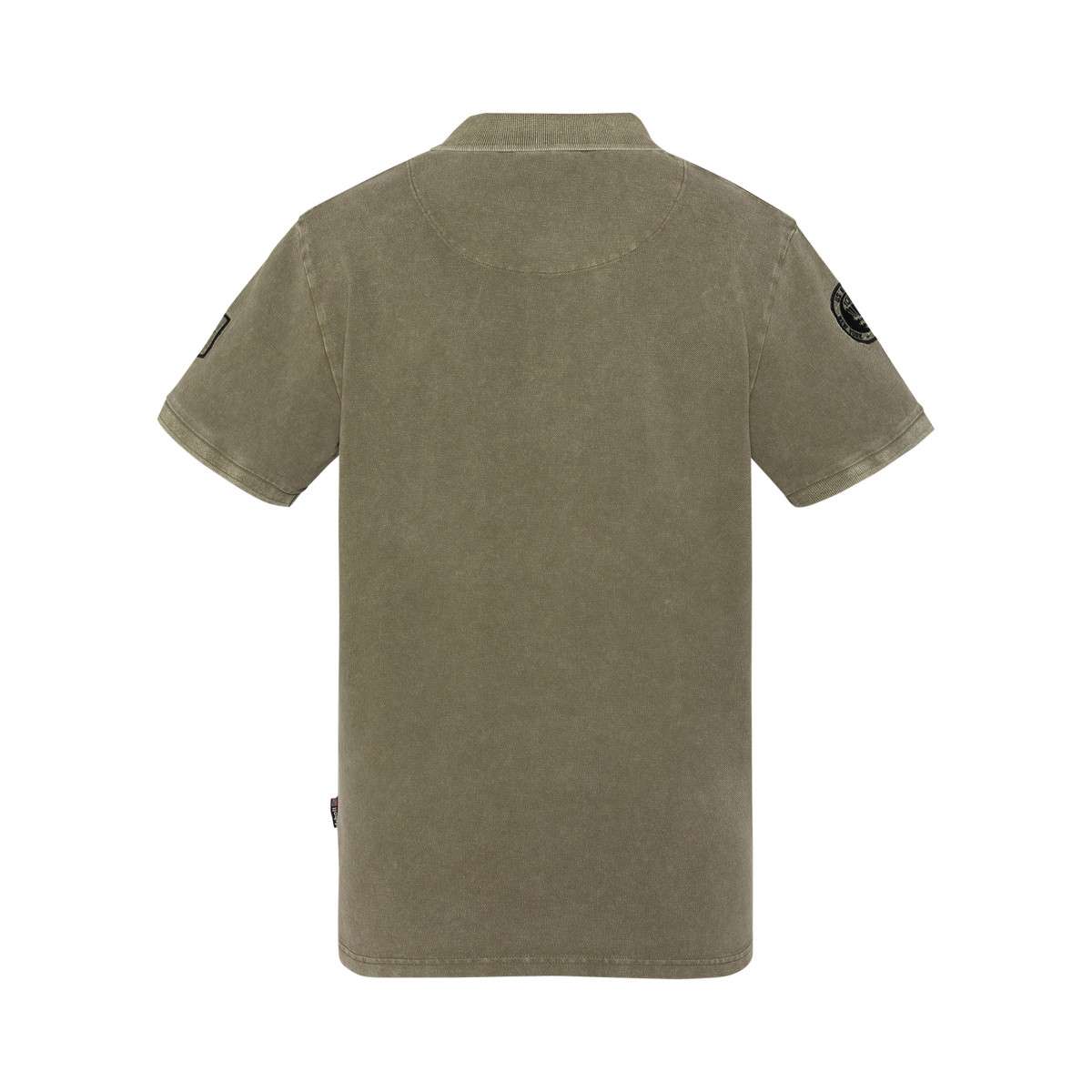 Polos Polo coton droit - Pssitka homme vert Schott Polos Polo coton droit - Pssitka homme vert Vert