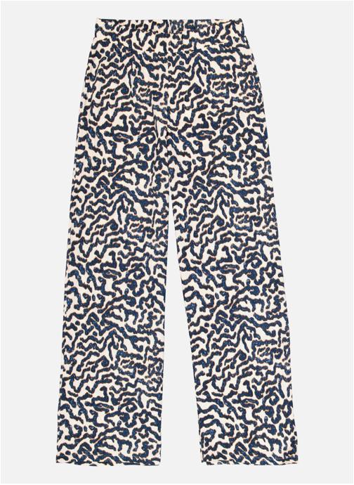 Garcia Pantalons droit Pantalon à motifs taille haute bootcut - O260113 femme bleu