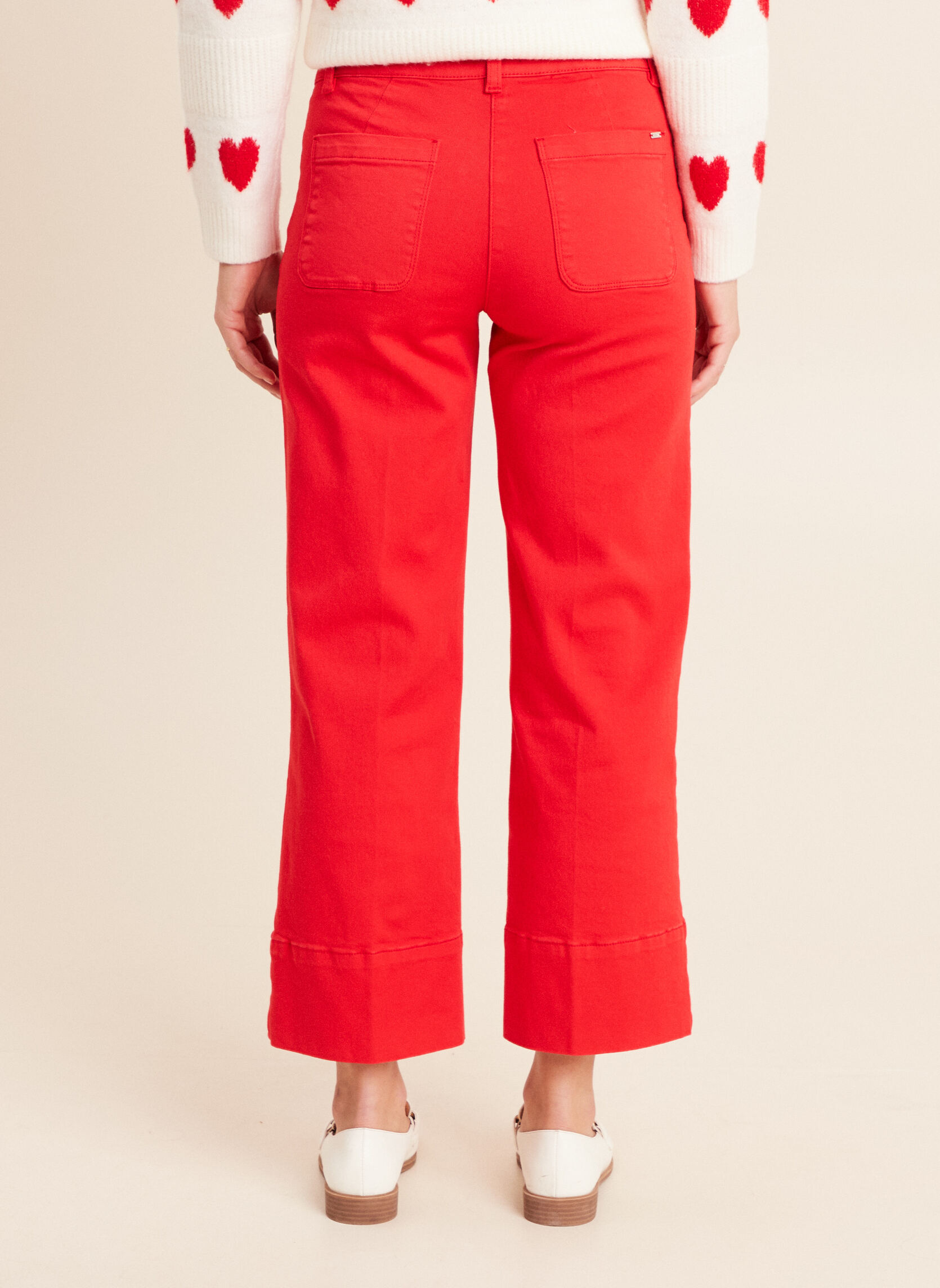Pantalons droit PEREDCHIC femme rouge Bréal Pantalons droit PEREDCHIC femme rouge Rouge