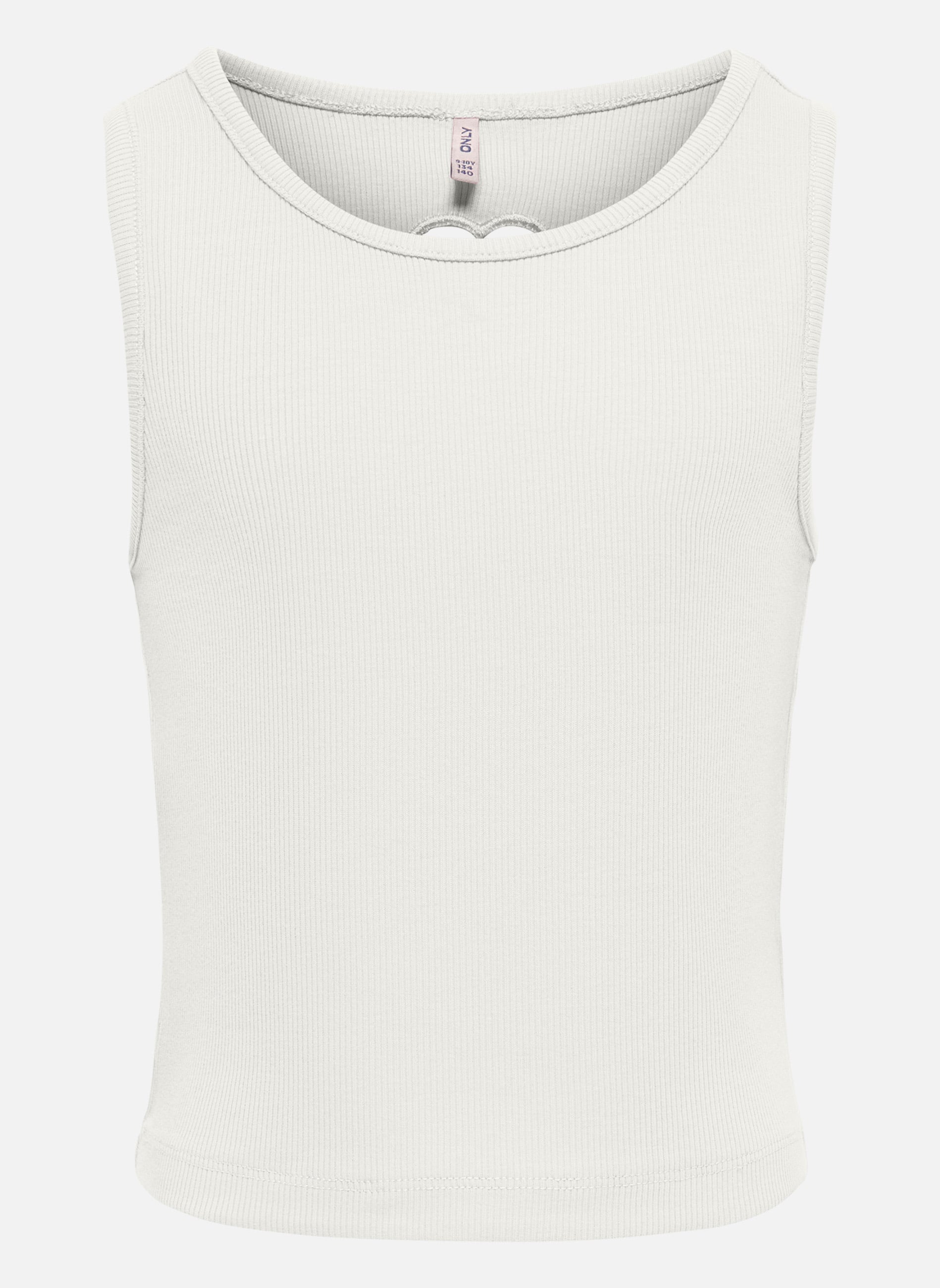 Débardeurs Débardeur coton biologique ajusté - 15263437 fille blanc ONLY Débardeurs Débardeur coton biologique ajusté - 15263437 fille blanc Blanc