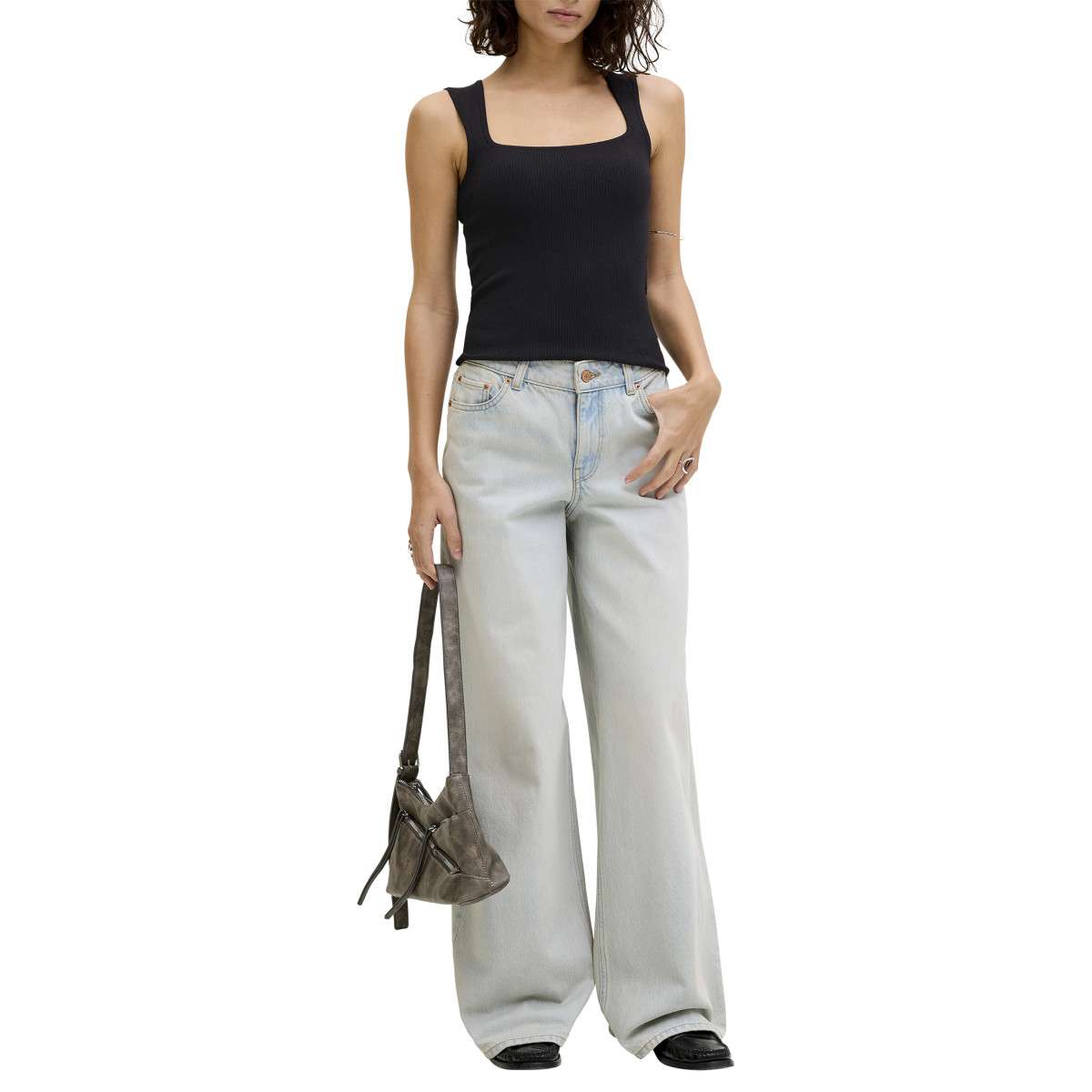 Débardeurs Débardeur ajusté - 12290769 femme noir JJXX Débardeurs Débardeur ajusté - 12290769 femme noir Noir