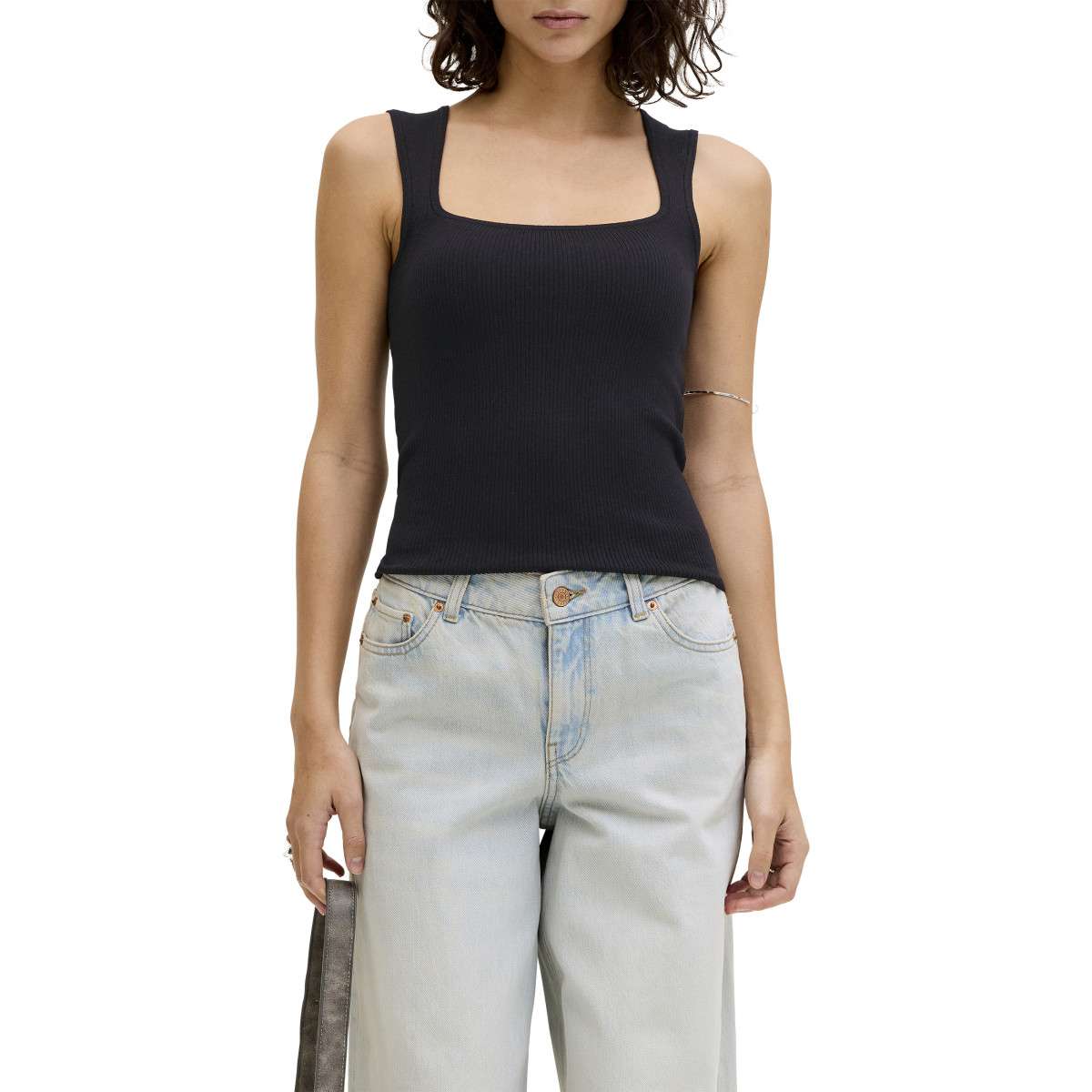 Débardeurs Débardeur ajusté - 12290769 femme noir JJXX Débardeurs Débardeur ajusté - 12290769 femme noir Noir