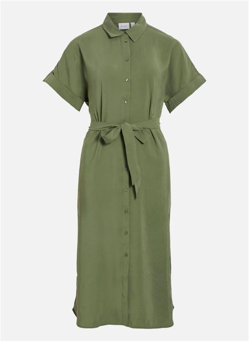 Vila Robes Robe longue fluide - 14111774 femme vert