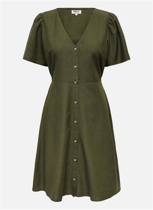 ONLY Robes Robe courte fluide - 15317914 femme vert