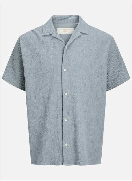 Jack & Jones Chemises Chemise coton droit - 12255781 homme bleu