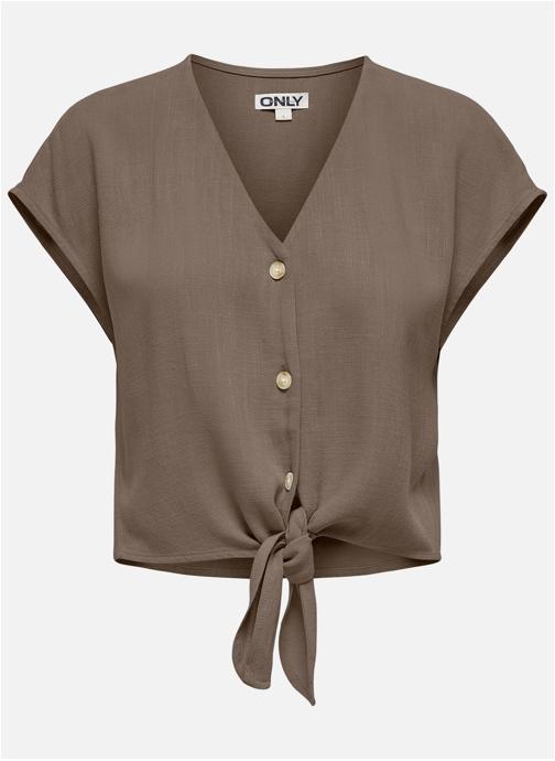 ONLY Chemises Chemisier droit - 15322270 femme marron