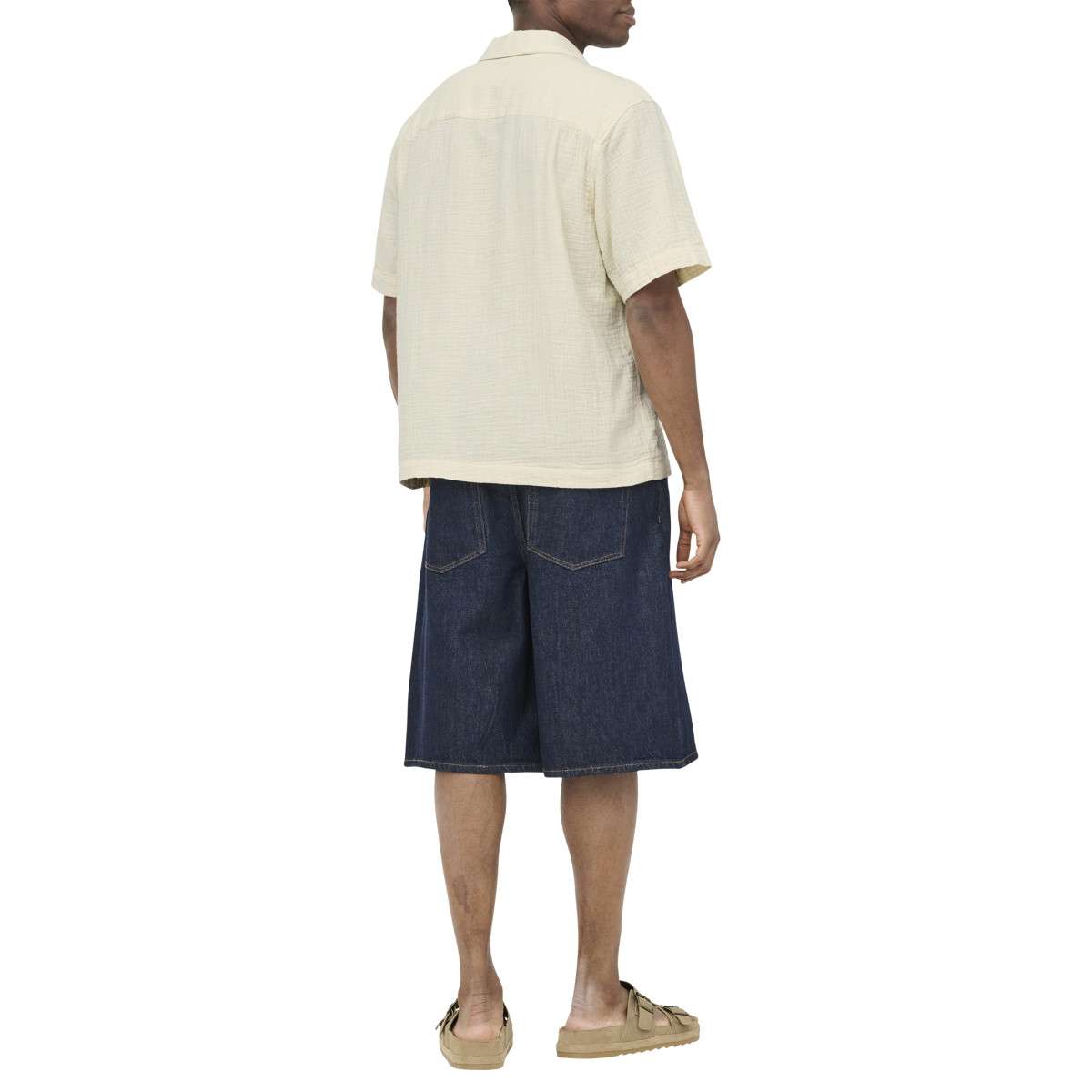 Chemises Chemise coton droite - 22037207 homme blanc Only & Sons Chemises Chemise coton droite - 22037207 homme blanc Blanc
